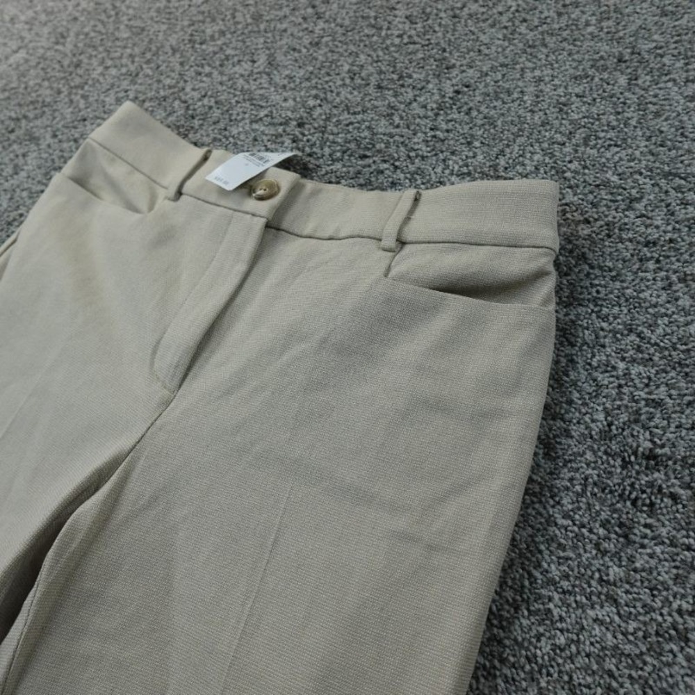 NEW LOFT Pants‎ Womens 4 Beige Parker Straight High Rise Chino Trouser Stretch